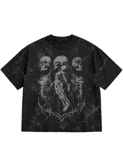 DARK AGE ACID WASH OVERSIZED T-SHIRT