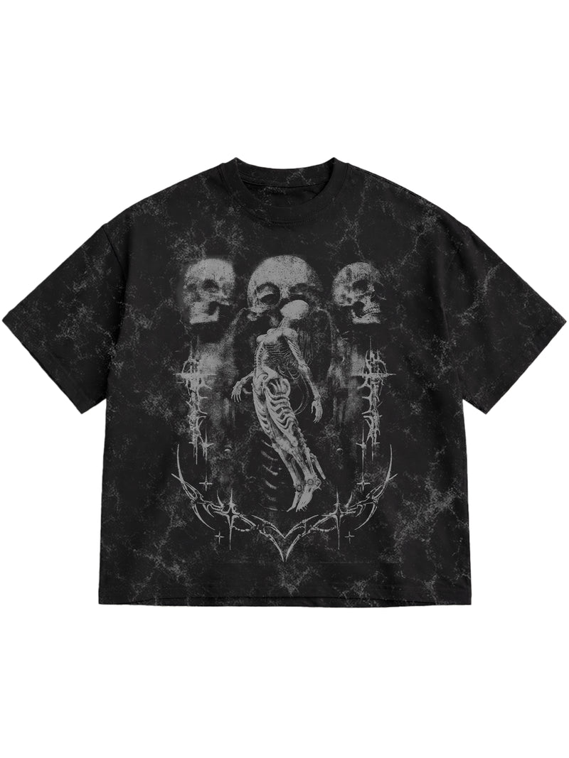 DARK AGE ACID WASH OVERSIZED T-SHIRT